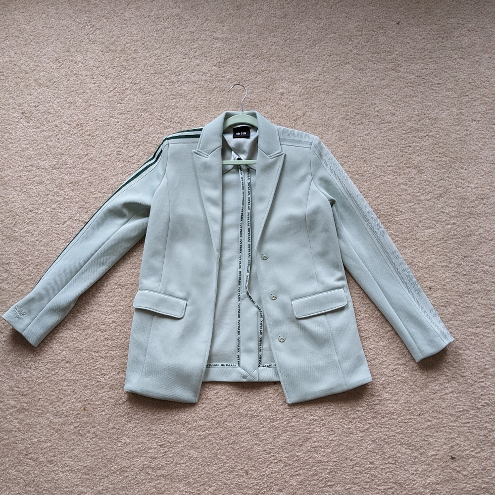Ivy Park x Adidas mint green blazer set